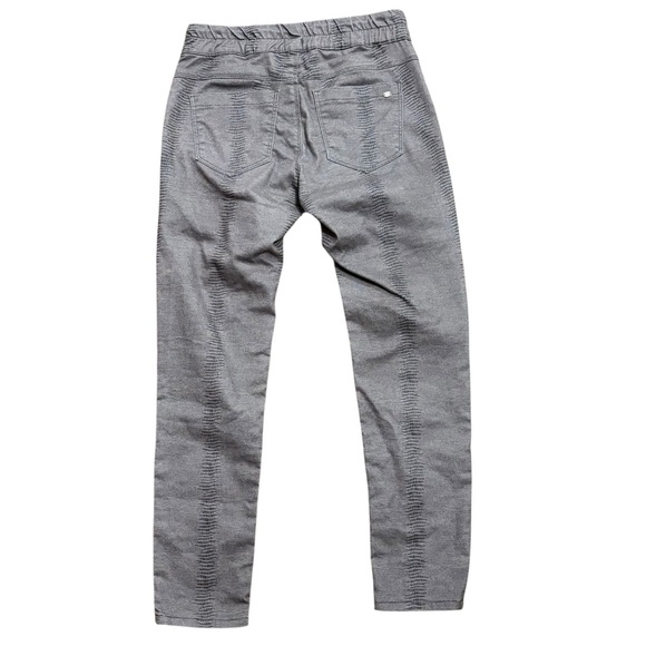 Bevy Flog Shely Pants Grey Black Drawstring Elastic Waist Pull-on Size 29 - Picture 2 of 7